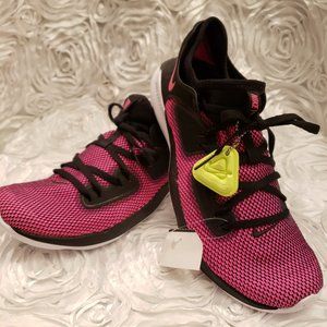 Nike Women's Flex 2019 RN Running Sneakers Black Laser Pink & White Size 10 M.